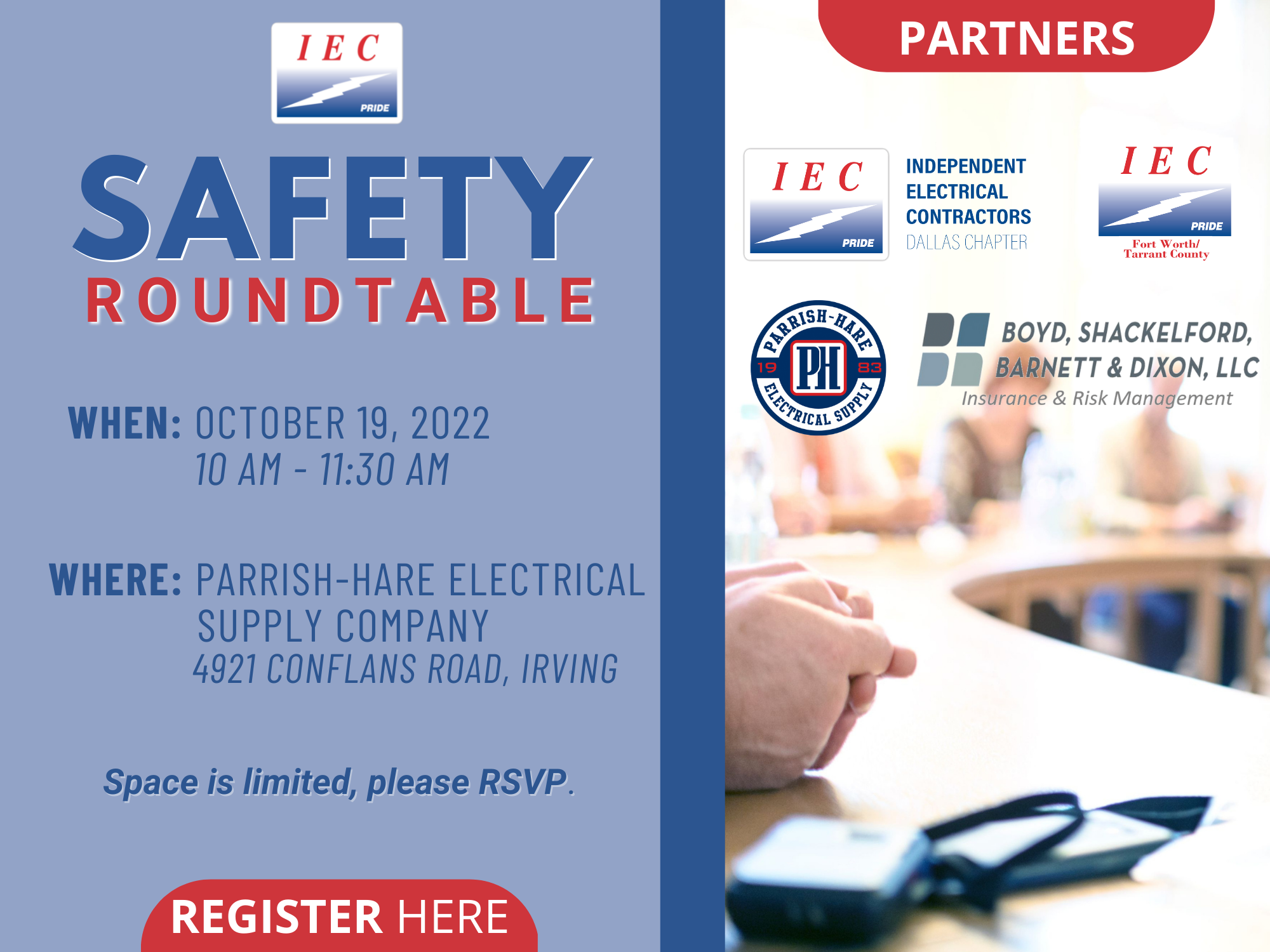 IEC Safety Roundtable 10/19/22
