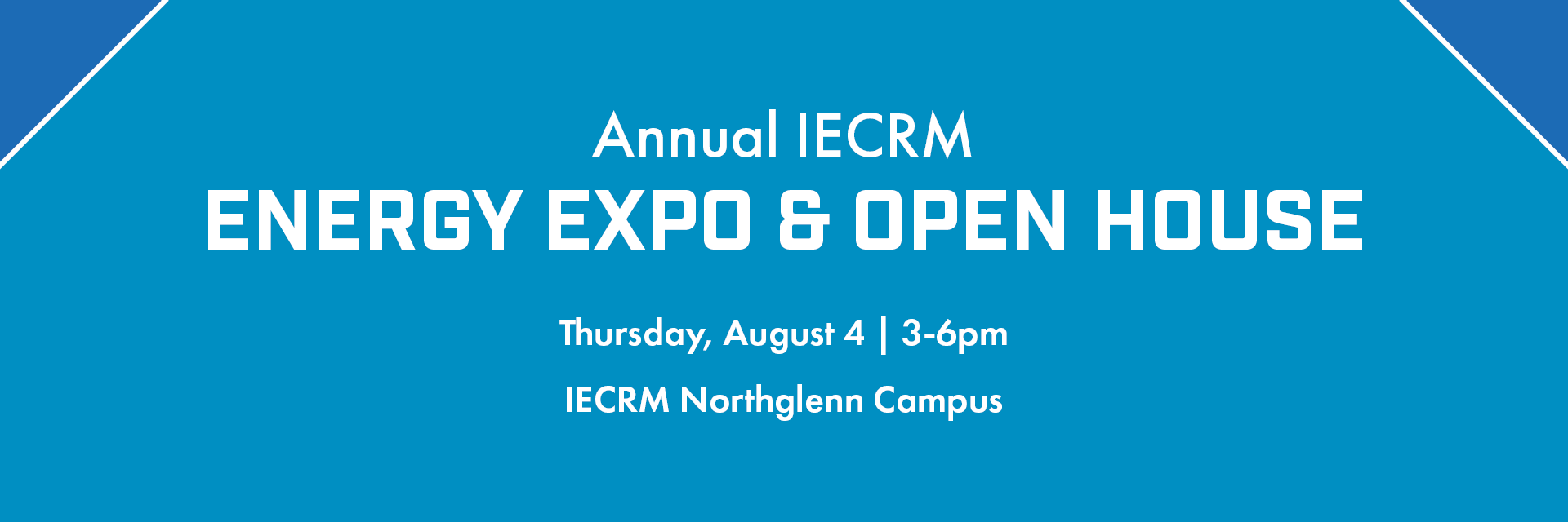 IECRM Energy Expo & Open House BOOTH Registration