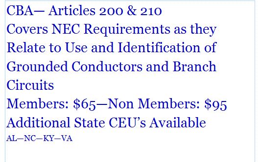 19CBA-NEC 7-Articles 200 & 210-031919