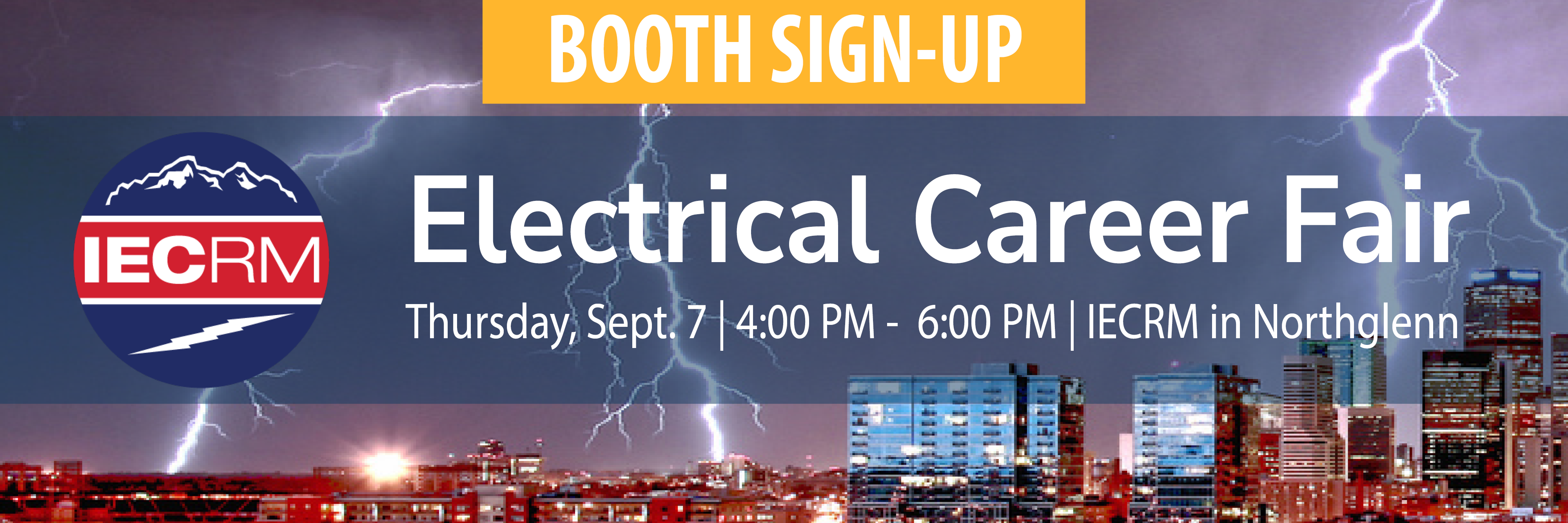Booth Sign-Up: Electrical Career Fair