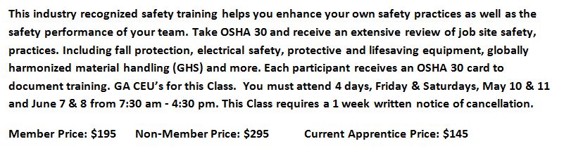 OSHA 30 Safety Training and Card-0519
