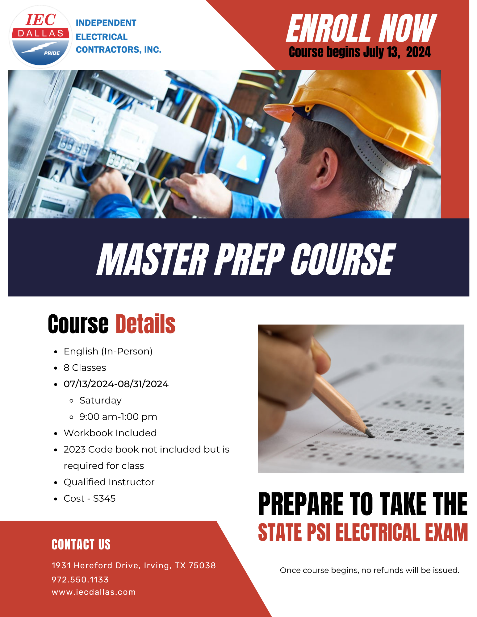 Master Prep Class 07/13/2024-08/31/2024